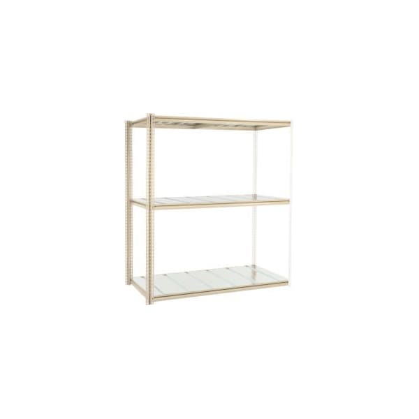Global Equipment High Capacity Add-On Rack 72x48x963 Levels Steel Deck 1000lb Per Level Tan 716843 - main